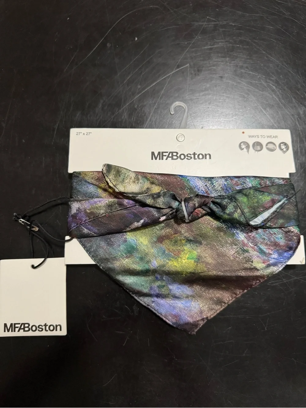 MFA Boston Scarf Hair Accessory NWT